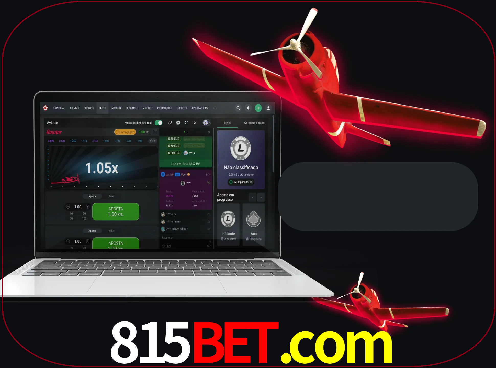 Observe o avião voando e as chances aumentando.