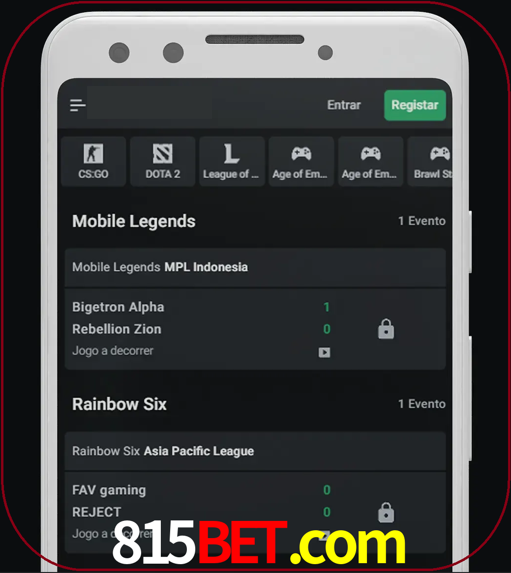 Esportes permitem apostar nos maiores torneios.