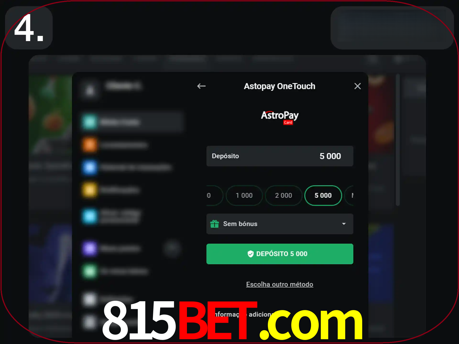 Preencha todos os seus dados nos campos.