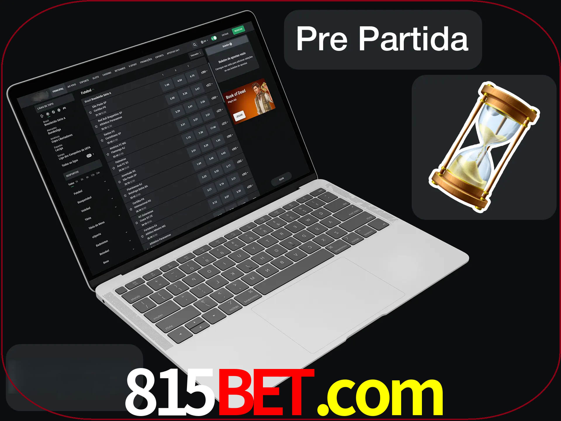 Fazer apostas em partidas futuras.