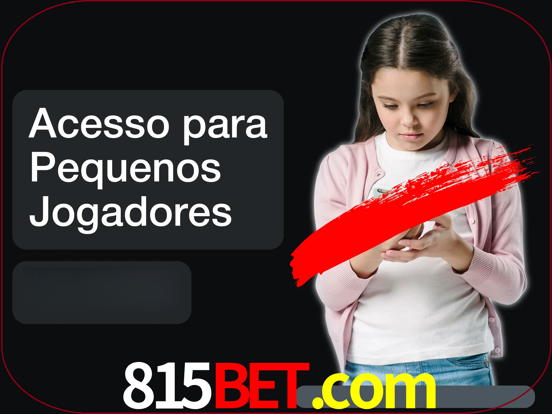 As crianças não podem jogar jogos de cassino.